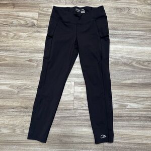 L.L. Bean Black Leggings with Side Pockets